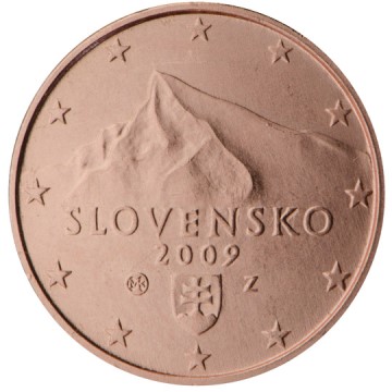 1 cent 2017 Slovensko ob.UNC