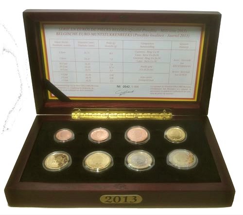 SADA 2013 Belgicko PROOF (3,88€)