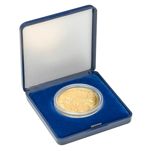 Mincová etue na mincu do 43 mm, modrá