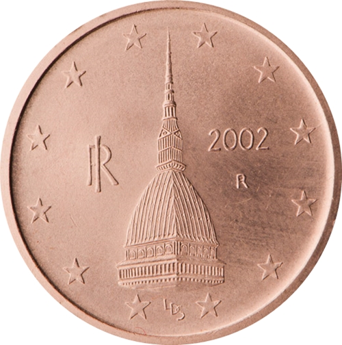 2 cent 2007 Taliansko ob.UNC