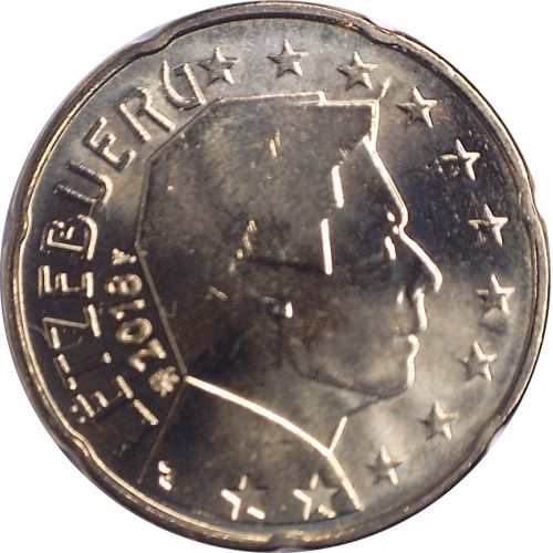 20 cent 2020 Luxembursko ob.UNC