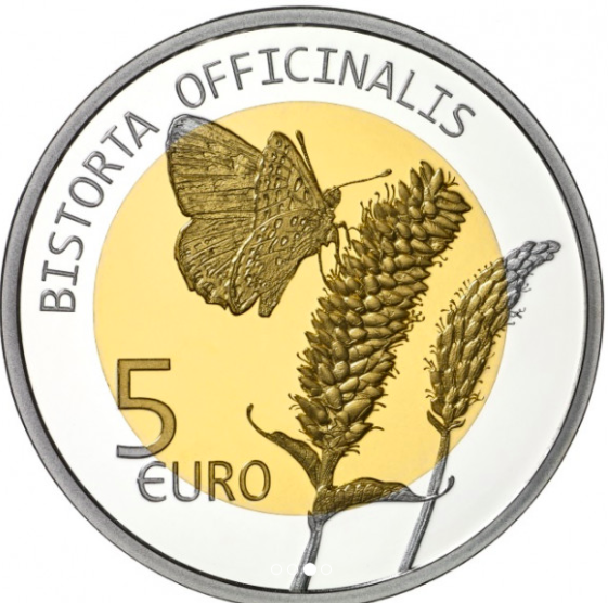 5 euro 2020 Luxembursko PROOF Renouée bistorte Cuivré de la Bistorte 