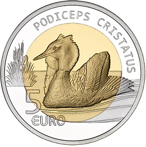 5 euro 2019 Luxembursko PROOF Grebe Huppé