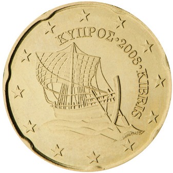 20 cent 2020 Cyprus ob.UNC