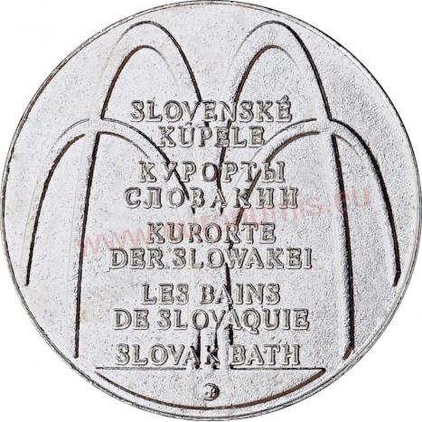 Žetón niklovaný, kúpele - Brusno (670243b)