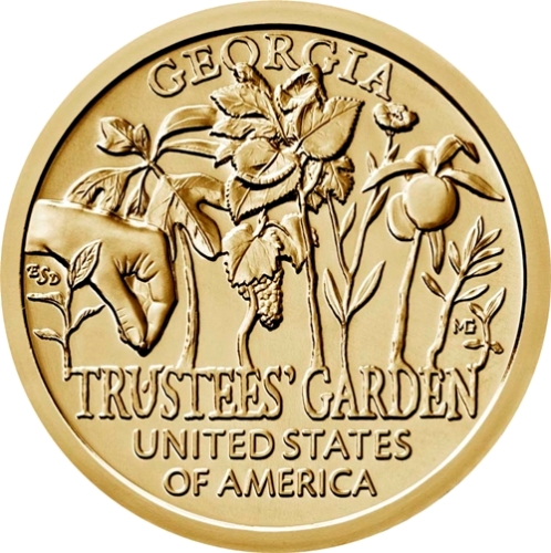 Dollar 2019 D USA UNC Trustees´s Garden