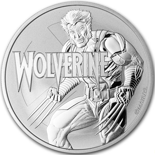 Dollar 2021 Tuvalu BU 1 Oz Ag Wolverine