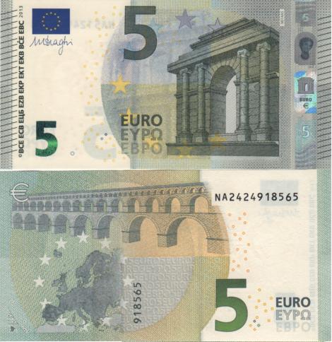 5 euro 2013 EU Mario Draghi NA/N014C3