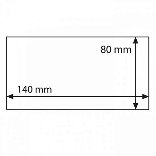 Obaly na bankovky BASIC 140, 50ks/bal, 140 x 80 mm (HBN140)