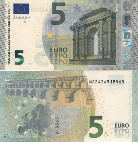 5 euro 2013 EU Mario Draghi NA/N014I5