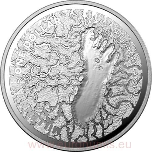 Dollar 2021 Austrália RAM PROOF 1/2 Oz Ag Mungo Footprint 