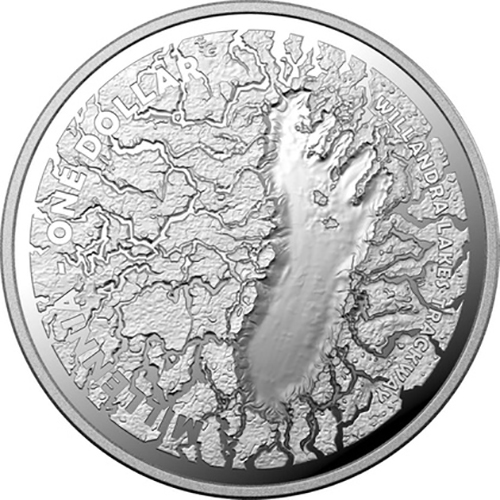 Dollar 2021 Austrália RAM PROOF 1/2 Oz Ag Mungo Footprint 