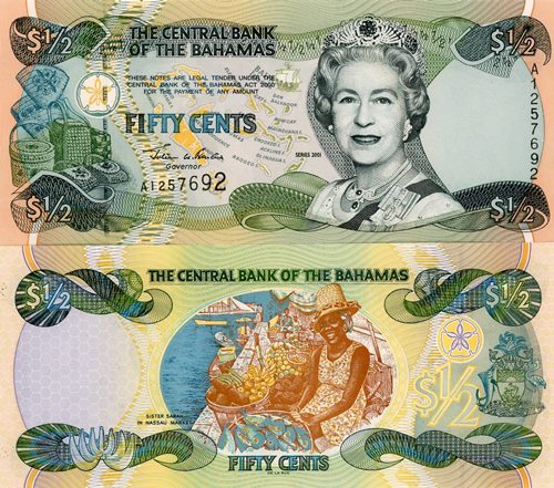 50 Cents 2001 Bahamy UNC séria A