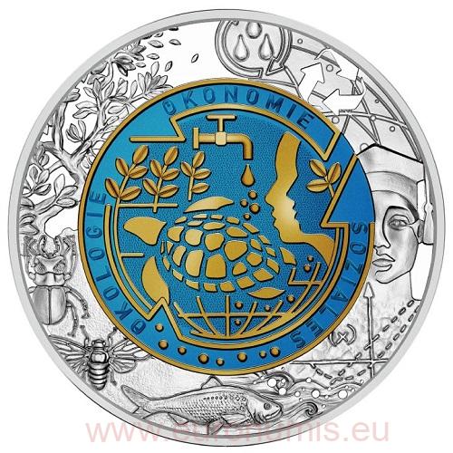 25 euro 2023 Rakúsko PROOF Niobium Series: Global Heating