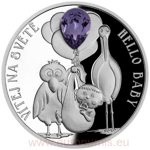 2 Dollars 2023 Niue PROOF 1 Oz Ag Hello Baby (Z:7:3)