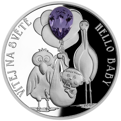 2 Dollars 2023 Niue PROOF 1 Oz Ag Hello Baby (Z:7:3)