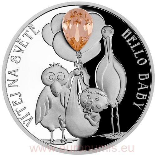 2 Dollars 2022 Niue PROOF 1 Oz Ag Hello Baby