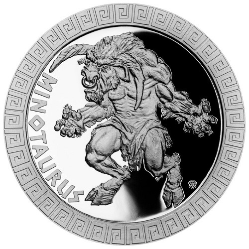2 Dollars 2022 Niue PROOF 1 Oz Ag Minotaur