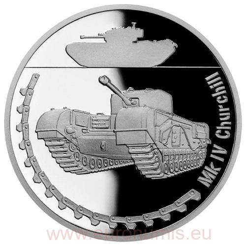 Dollar 2023 Niue PROOF karta 1 Oz Ag Mk IV Churchill 