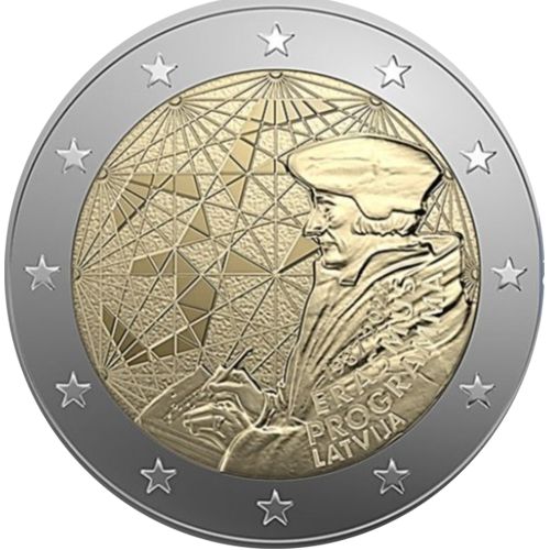 2 euro 2022 Lotyšsko cc.UNC, Erasmus program