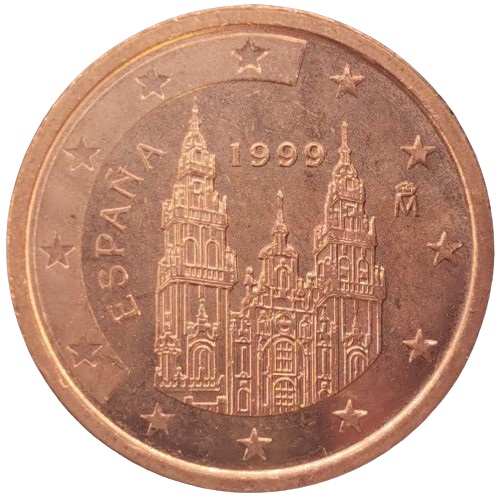 2 cent 1999 Španielsko ob.UNC