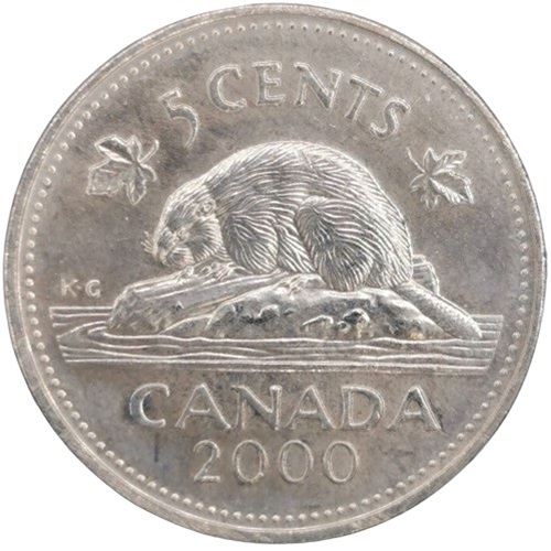 5 Cents 2000 Kanada Alžbeta II