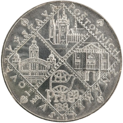 100 Korún 1988 Československo BK, Svetová výstava poštových známok 