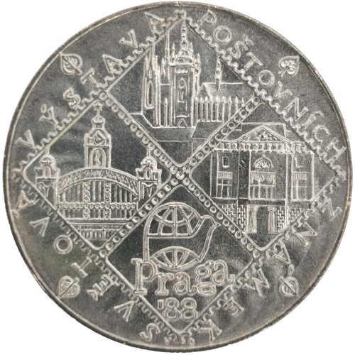 100 Korún 1988 Československo BK, Svetová výstava poštových známok 