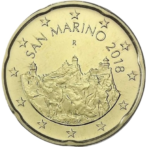 20 cent 2018 San Marino ob.UNC
