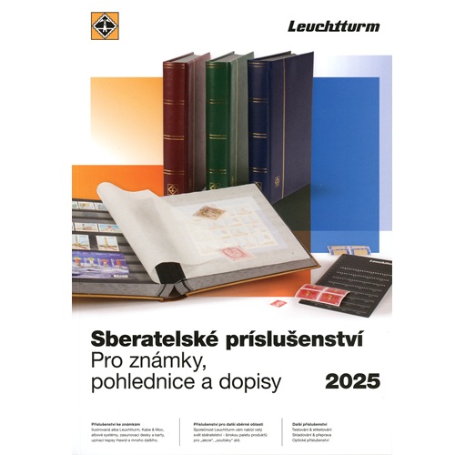 Produktový katalóg LEUCHTTURM filatelistické príslušenstvo 2025, český