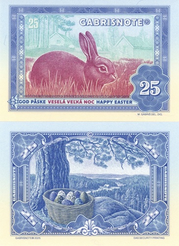 25 Gabrisnote 2025 UNC, Veselá Veľká noc 