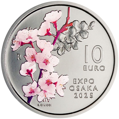 10 euro 2025 San Maríno BU farbená, Expo Osaka
