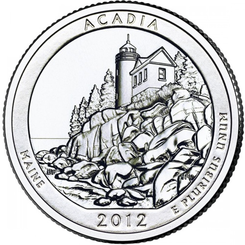 Quarter Dollar 2012 P USA UNC, Acadia
