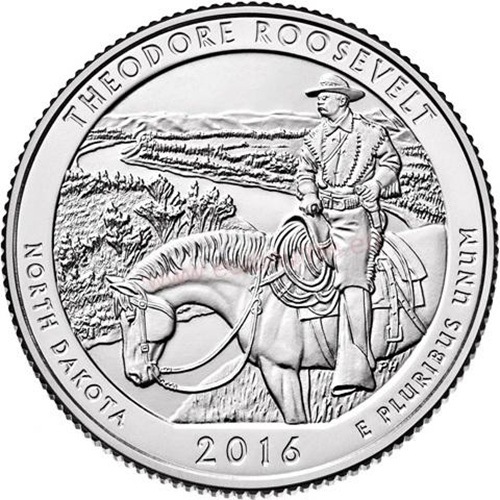Quarter Dollar 2016 S USA UNC, Theodore Roosevelt