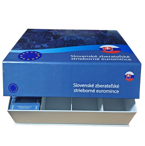 BOX COLLECT60EU na mince v etue, slovenské euro AG mince