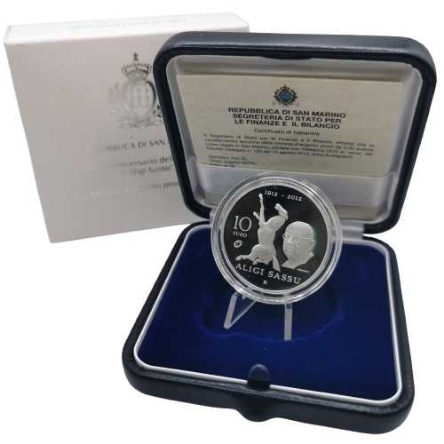 10 euro 2012 San Maríno PROOF Aligi Sassu