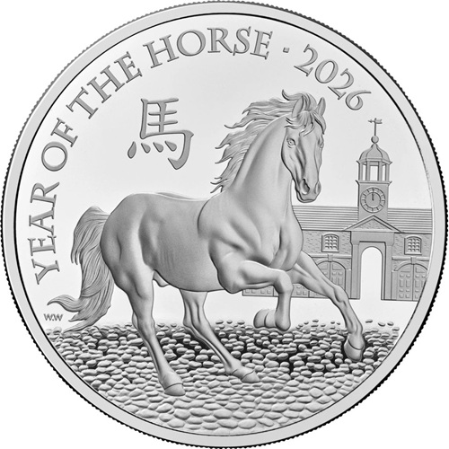10 Pounds 2026 Anglicko PROOF 5 Oz Ag Year of the Horse