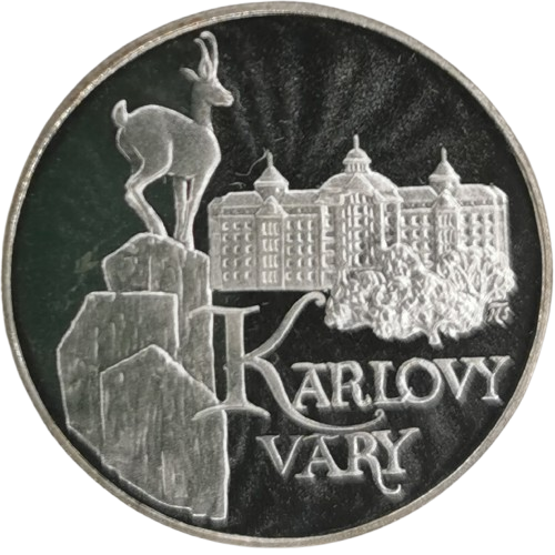 50 Korún 1991 Československo PROOF, Karlove Vary