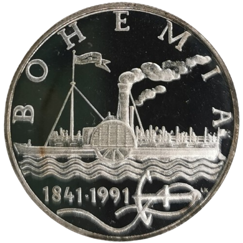 50 Korún 1991 Československo PROOF, parník Bohemia