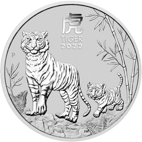 Dollar 2022 Austrália BU 1 Oz Ag, Lunar III. - Year of the Tiger