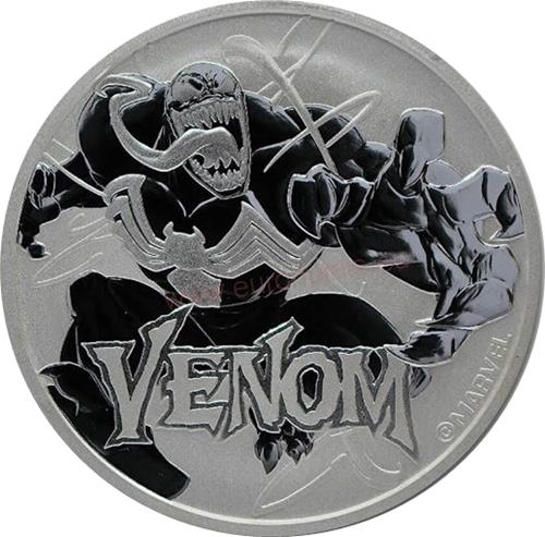Dollar 2020 Tuvalu BU 1 Oz Ag, Marvel - Venom 