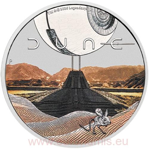 Dollar 2026 Tuvalu PROOF farbená 1 Oz Ag, Dune