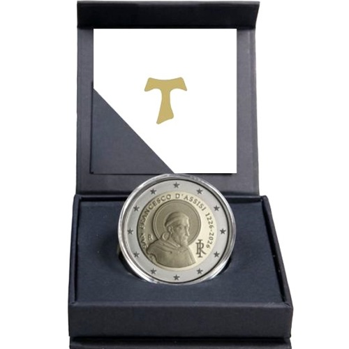 2 euro 2026 Taliansko cc.PROOF, František z Assisi