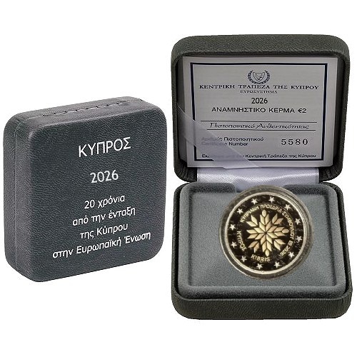 2 euro 2026 Cyprus cc.PROOF, predsedníctvo v Rade EÚ