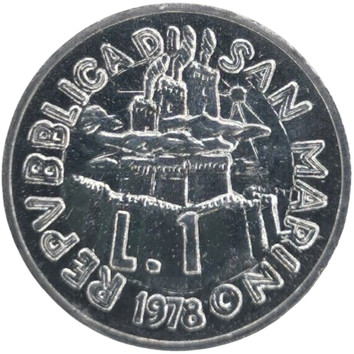 1 lira 1978 San Marino ob.UNC
