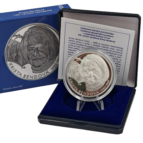10 euro 2023 Slovensko PROOF, Krista Bendová 