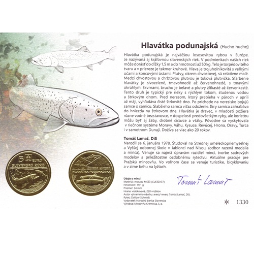 Autorská karta 2025, 5 euro Hlavátka Podunajská