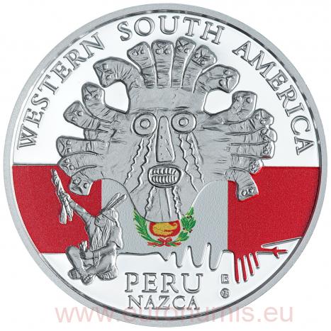 20 Francs CFA 2020 Congo PROOF 1 Oz Ag, motív Peru 