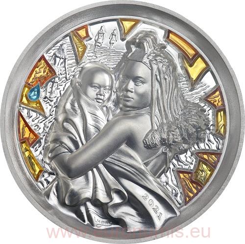 1000 Francs CFA 2021 Kamerun BU 4 Oz Ag, Príbehy Zeme - Sucho