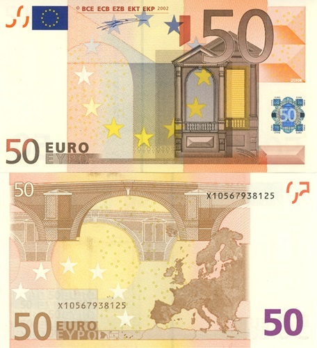 50 euro 2002 EU UNC, Willem F. Duisenberg X/P002D3